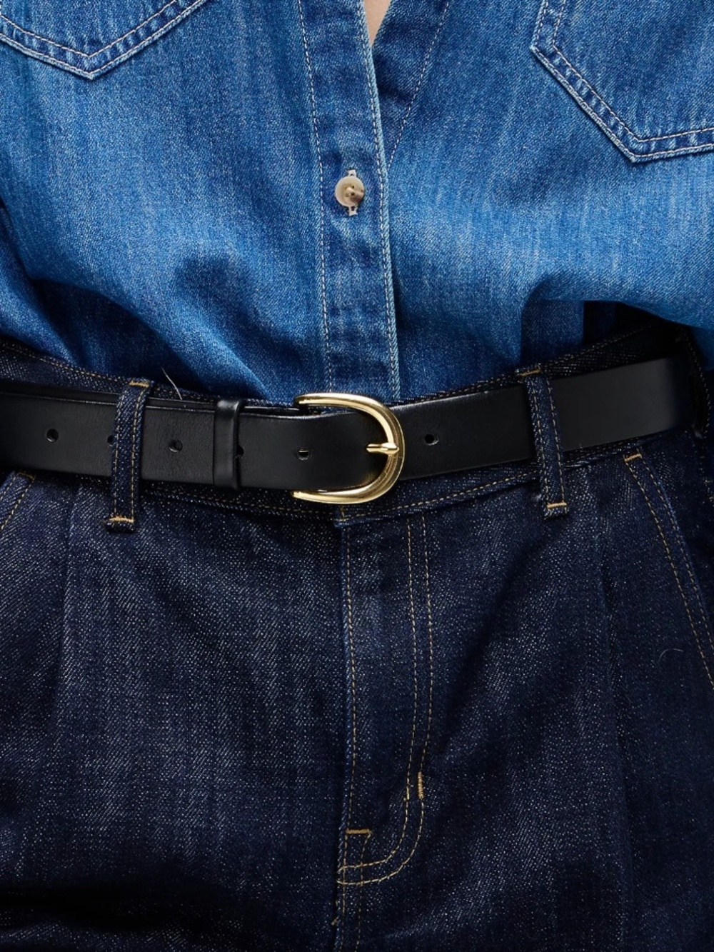 J. Crew Classic belt in Italian leather Small